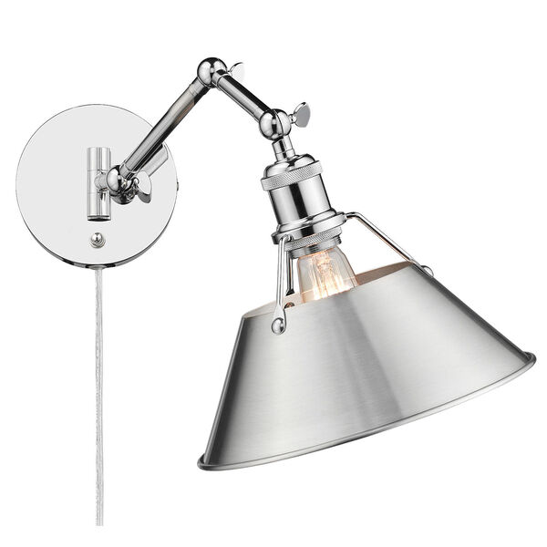Orwell Chrome and Pewter One-Light Wall Sconce, image 3